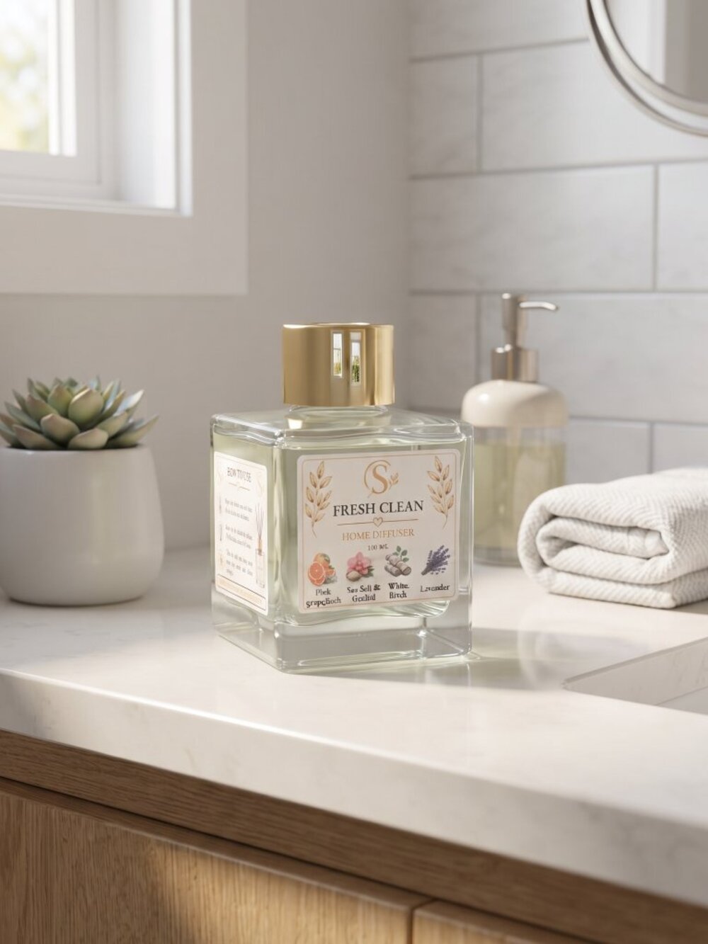 Home Reed Diffuser - Fresh Clean 100ML - Picture 4 of 11
